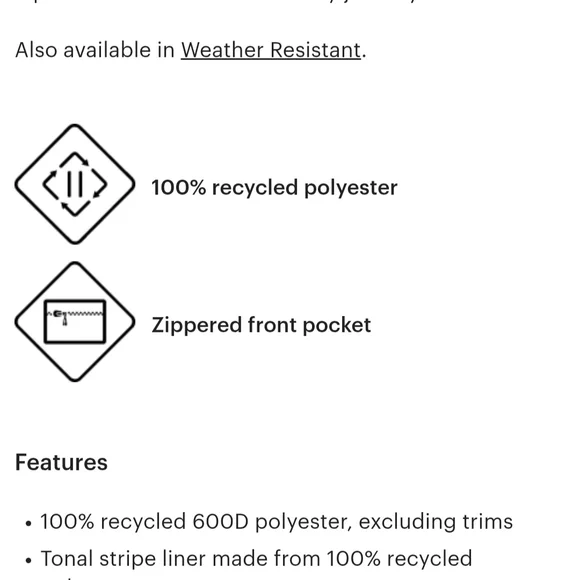 Herschel Supply Company Brown Belt Bag with Signature Label - Picture 4 of 4